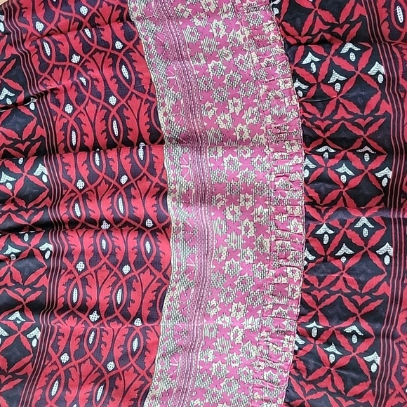 Women's Free People Bohemian Festival Dress, Black/Red, Size 10, EUC - Picture 7 of 14